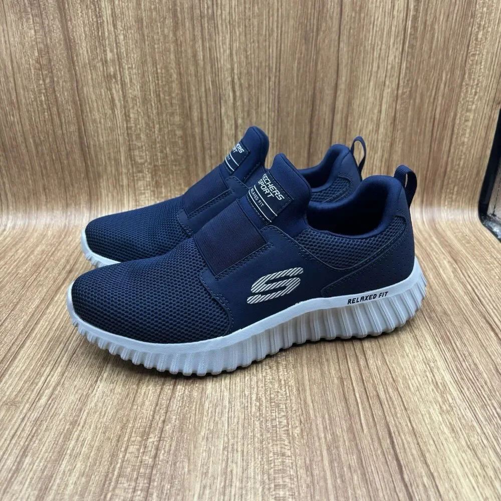 Skechers‎ Depth Charge 2.0 Loafers Air Cooled Foam Size 7 Navy New